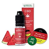 Premium CBD Liquid Wassermelone von Breathe Organics | CBD Liquid 30 mg | Menge 10 ml | VG max | nikotinfrei | aus Deutschland | 100% natürliche Terpene